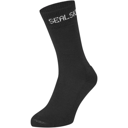 Носки из мериноса SealSkinz Suffield Solo - черные