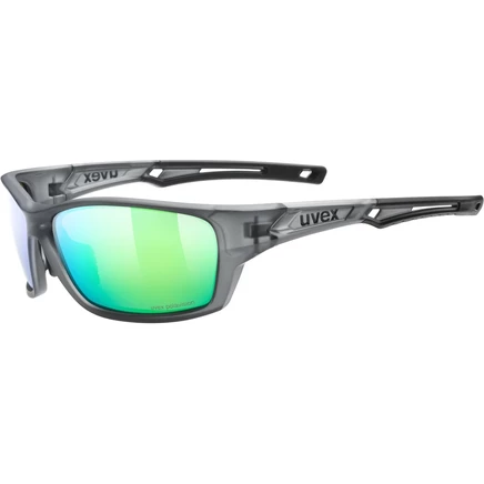 Велосипедные очки Uvex Sportstyle 232 P, серо‑зеленые