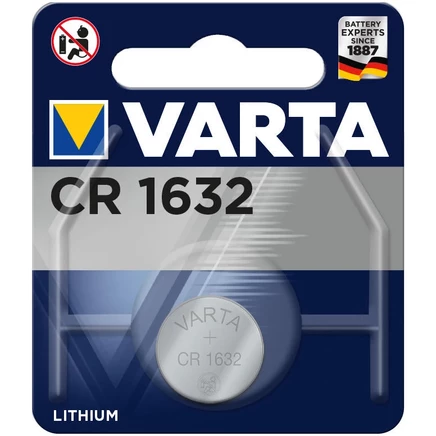 Батарейка Varta CR1632 литиевая 3 В, 140 мА·ч