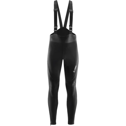 Теплые полукомбинезонные колготки Löffler Warm-Up Airblocc Для мужчин - черный 990 black