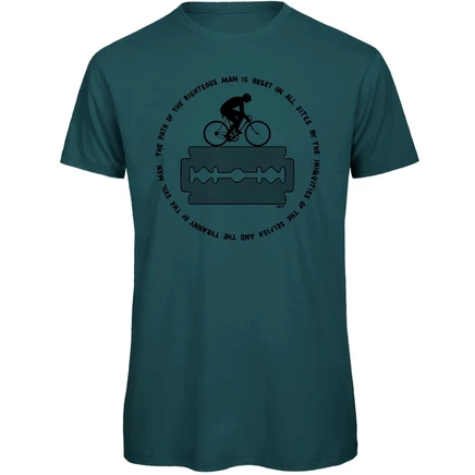 Мужская велосипедная футболка RTTshirts Ezekiel 25:17 - синий blue
