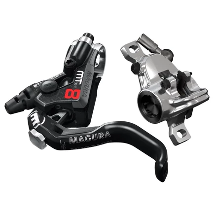 Дисковый тормоз Magura MT8 Pro - черный-красный / карбон / мистический серый черный