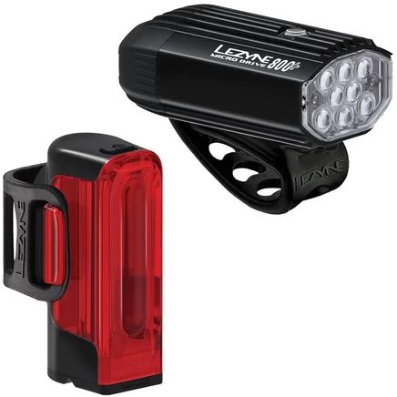 Комплект велофонарей Lezyne 800+/300+, черный