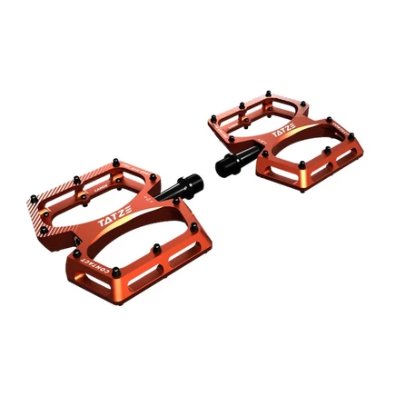 Платформенные педали Tatze CONTACT CNC Large, оранжевые