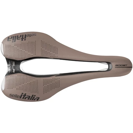 Седло Selle Italia SLR Boost Gravel Ti316 S3, коричневое
