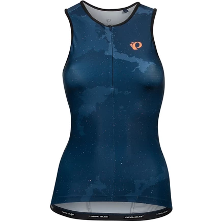 Женская майка-тройка PEARL iZUMi Elite Pursuit Graphic 13221805 - темно-синий/огненно-коралловый космический - 6XY blue
