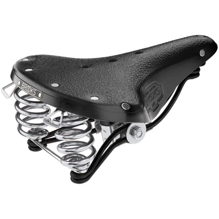 Кожаное седло Brooks B66 Bend - черное black