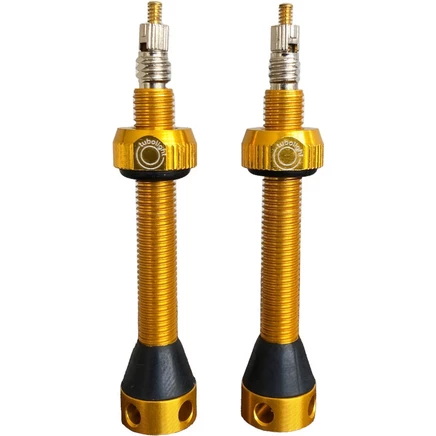 Клапаны Tubolight Tubeless 50 мм, комплект 2 шт., золотистые