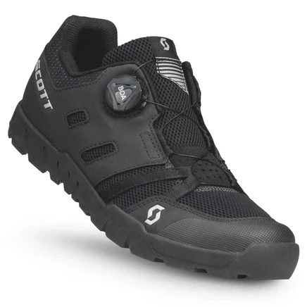 Мужские велокроссовки Scott Crus-r Flat BOA, черно-серебристые