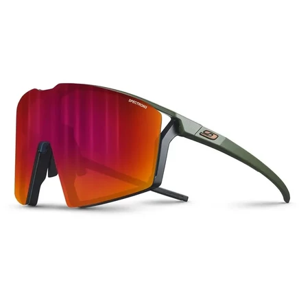 Солнцезащитные очки Julbo Edge - Хаки/Черный - Многослойный красный Spectron 3 black