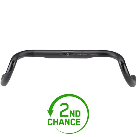 Руль Salsa Cowchipper Carbon 2.0, карбон матовый, 31.8 мм, черный