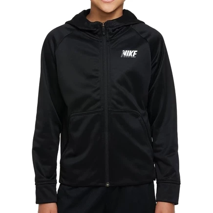 Детская толстовка Nike Therma-FIT, черно-белая