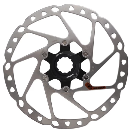 Тормозной диск Shimano Deore SM-RT64-SKC - Центральный фиксатор - с магнитом черный, серебристый