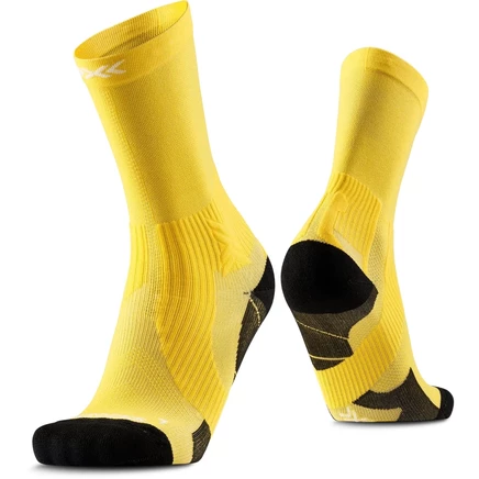 Бег в носках X-Socks Выполняйте беговые носки экипажа - мигайте желтым желтым