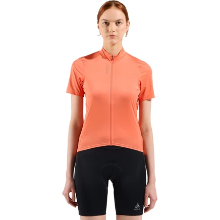 Женская велоджерси Odlo Zeroweight Chill-Tec, оранжевая