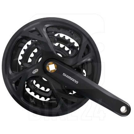 Комплект кривошипов Shimano FC-M371 с цепью - 3x9 скоростей - 48-36-26 - черный black
