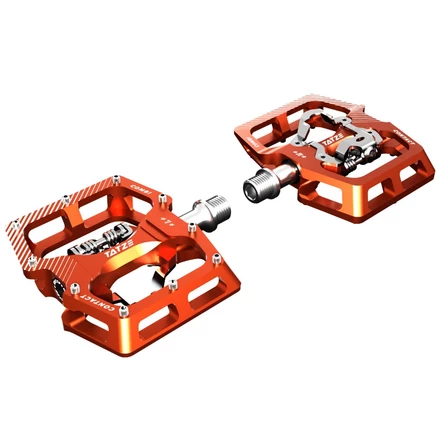Комбинированные гибридные педали Tatze CONTACT Combi - оранжевые orange