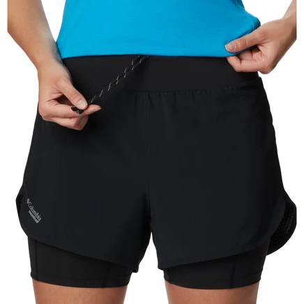 Женские шорты Columbia Endless Trail 2‑в‑1 3″, черные