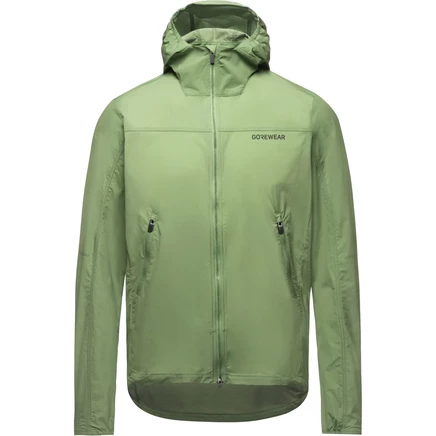 Мужская ветровка Gorewear Fernflow с капюшоном, зеленая
