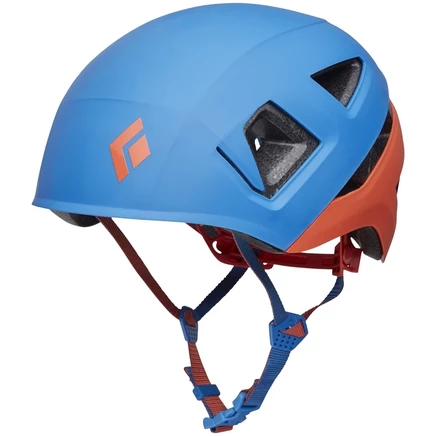 Детский альпинистский шлем Black Diamond Capitan + велосипедный шлем - Ультра синий-Persimmon blue