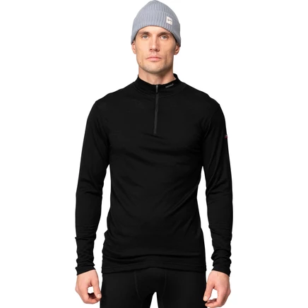 Мужской лонгслив Devold Breeze 150 Zip Neck, черный