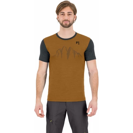 Мужская футболка KARPOS Taiole Merino из мериноса, желтая