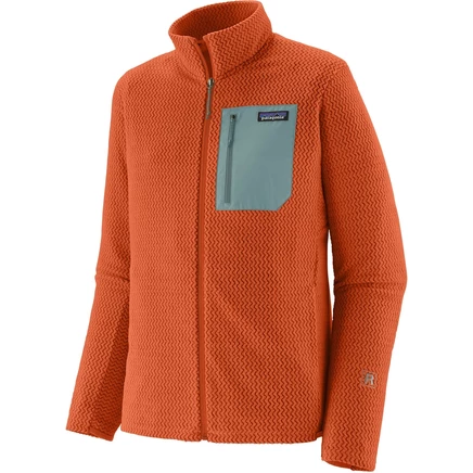 Мужская флисовая куртка Patagonia R1 Air, оранжевая