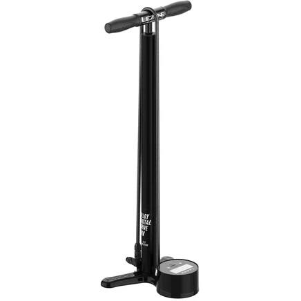 Напольный насос Lezyne Alloy HV с цифровым приводом - черный глянцевый черный