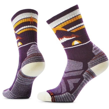 Женские носки Smartwool Hike Light Mountain Moon, фиолетовые