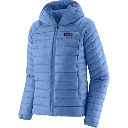 Женская пуховая куртка Patagonia Down Sweater Hoody, синяя