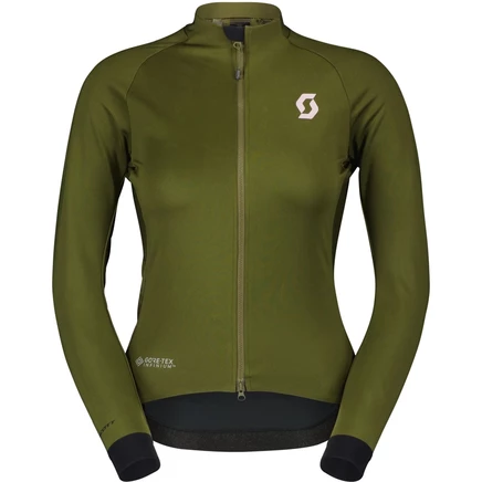 Женская ветровка SCOTT RC Pro Warm Gore-Tex Windstopper - елово-зеленая/облачно-розово-оливковая