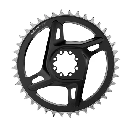 Звездочка Sram RED E1 1x12 прямой монтаж, черно-серебристая