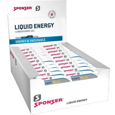 Гель Sponser Liquid Energy Plus 40×35 г, с кофеином