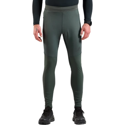 Мужские тайтсы Odlo Zeroweight Warm 2.0, зеленые
