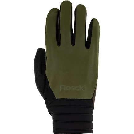 Мужские велоперчатки Roeckl Sports Rotterdam 2, оливковые