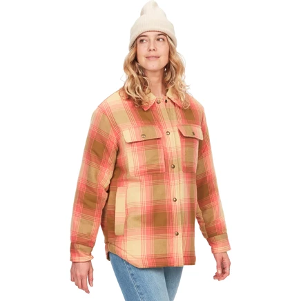 Женская куртка-рубашка Marmot Ridgefield Sherpa, оранжевая