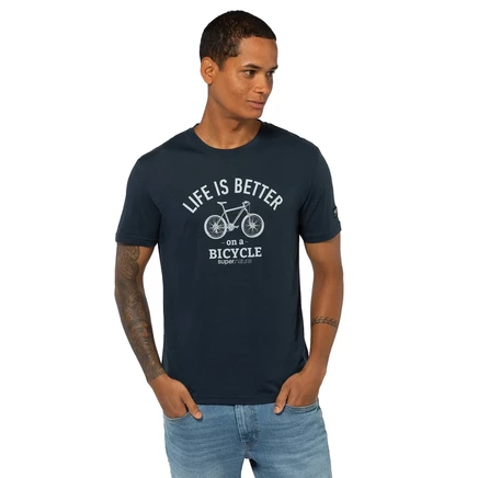 Мужская футболка Super Natural Better Bike Tee, синяя