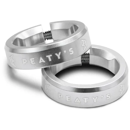 Зажимы грипс Peaty's Monarch, серебристые