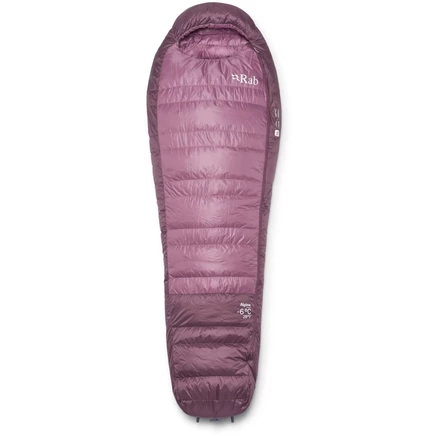 Женский спальный мешок Rab Alpine -6°C, фиолетовый