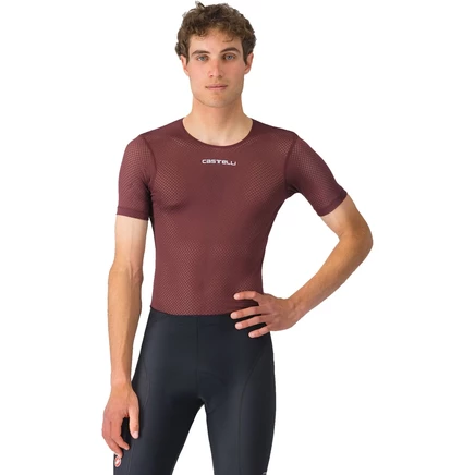 Мужская майка Castelli Pro Mesh 2.0 с коротким рукавом - темно-бордовый 625 красный