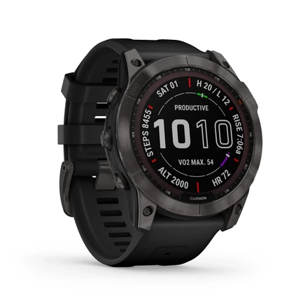 Смарт-часы Garmin fenix 7X Sapphire Solar, черно-серые