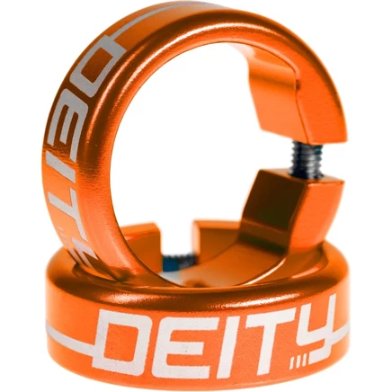Зажимы для грипс Deity Components Grip Clamps, оранжевые