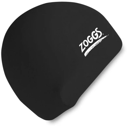 Плавательная шапочка Zoggs силиконовая, черная