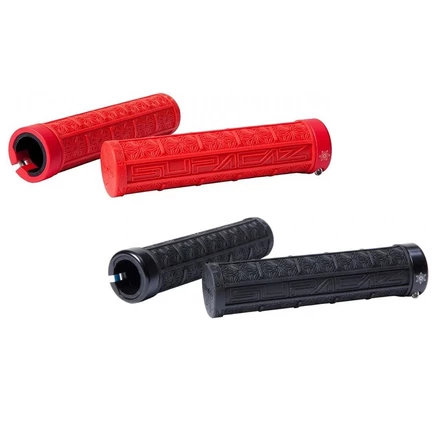 Грипсы SUPACAZ Grizips Lock-On 135 мм, черно-красные