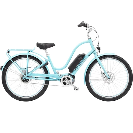 Городской электровелосипед Electra Townie Go! 5i Step-Thru 26″, голубой