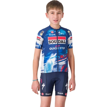 Футболка Castelli Aero Team Soudal Quick-Step Kids - синий/красный 150
