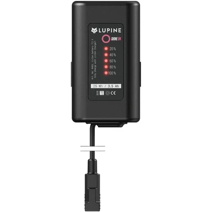 Аккумулятор Lupine SmartCore FastClick емкостью 3,5 Ач черный