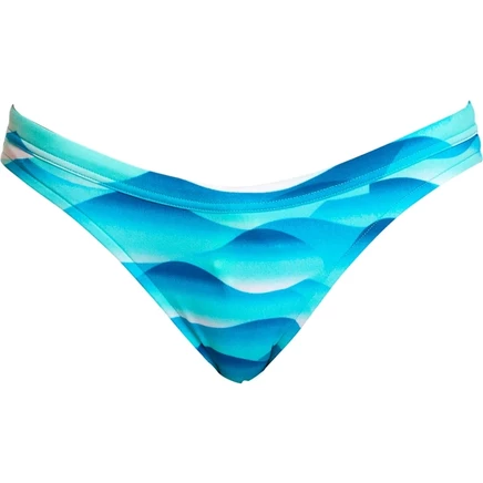 Женское короткое эко-бикини Funkita Hipster - Storm Shooter синий, бирюзовый