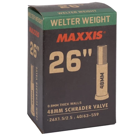 Камера Maxxis WelterWeight 26″, ниппель 48 мм
