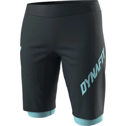 Женские 2-в-1 шорты Dynafit Ride Light с вкладышем, черные